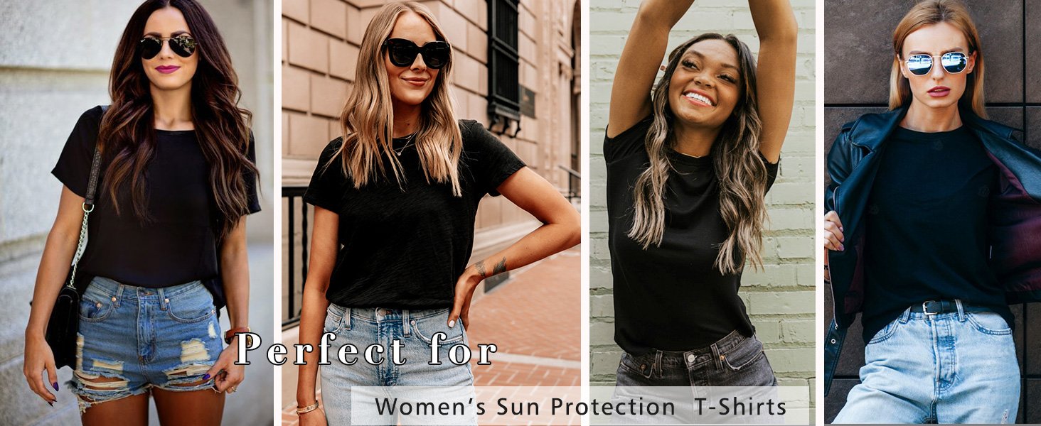 black basic tops for women