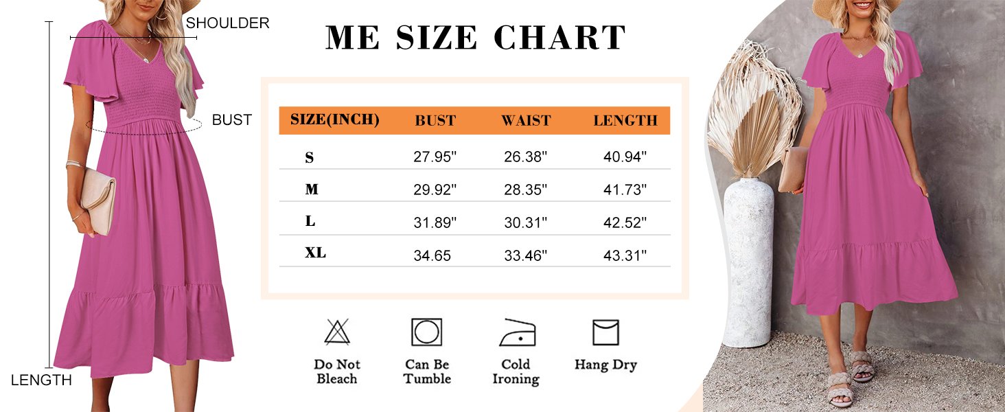 size chart for Bridesmaid Dress